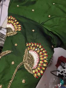 Elegant Green Saree