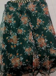 Floral Green Lehenga Choli Set