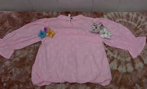 Pink Long Sleeve Top