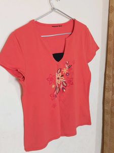 Imported Stretchable Embroidered Top M Size