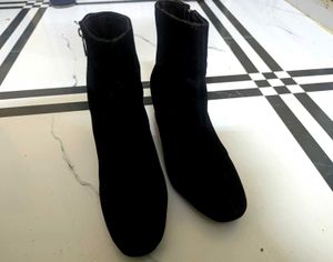 Black Suede Ankle Boots