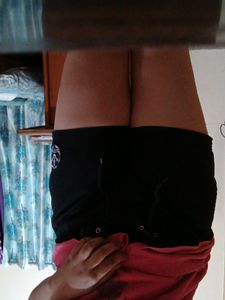 Aesthetic Pinteresty Black Fitted Shorts