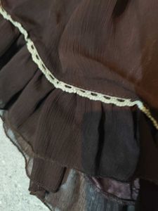 Brown Ruffle Lolita Top