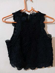 Black Lace Tank Top