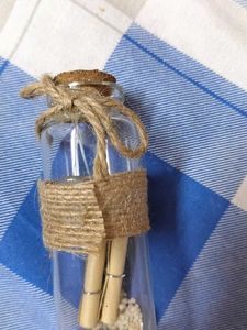 Beautiful Glass Bottle With Msg Inside
