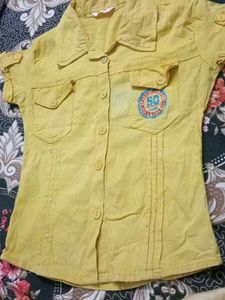 🤩🥳🥳Yellow Button-Down Jacket