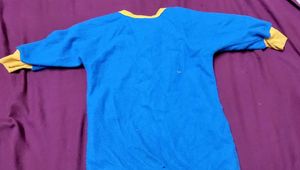 Cozy Blue Sleep &amp; Play Onesie for Little Ones