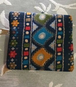 Ikkat Print Pouch