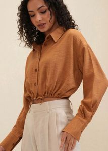 Trendy Crop Shirt