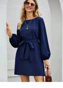 Beautiful Dress For Classy Women With Belt