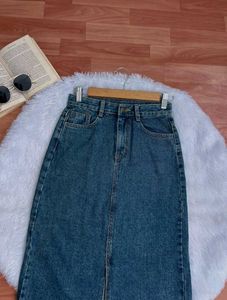 Denim Midi Skirt