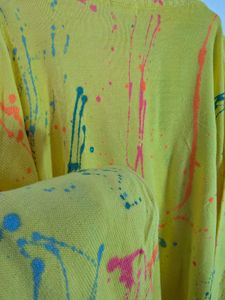 Colorful Paint Splatter Sweater