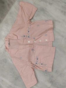 Crop Embroidered Shirt For Women