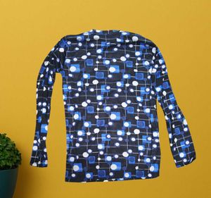 RF159 Size-32 Patterned Crop Top
