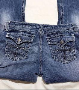 Y2k Low Rise Vintage Studded Bootcut Jeans