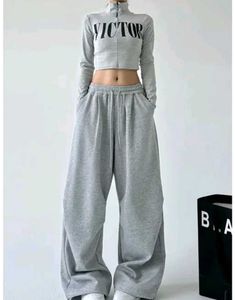 Wide Leg Baggy Trackpants Sweatpants Trouser Lower