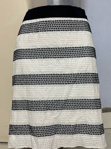 Pintrest Branded Striped A-Line Skirt