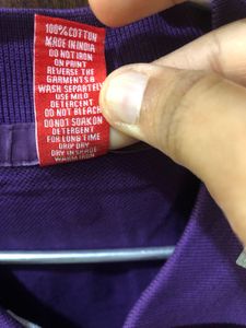 Purple Polo T-Shirt Medium