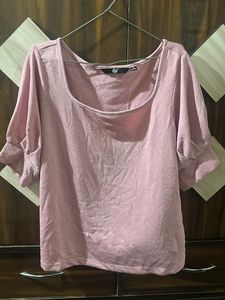 Shiny Pink Top