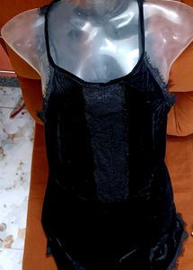 Imported Velvet Playsuit