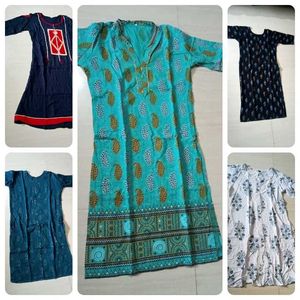 Combo- 5 Kurtis