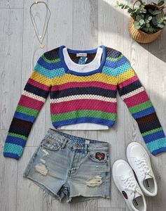 Striped Knit Sweater