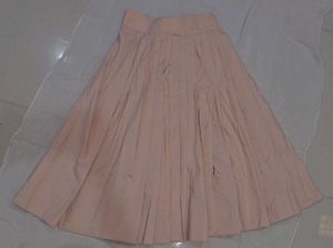Peach Midi Skirt