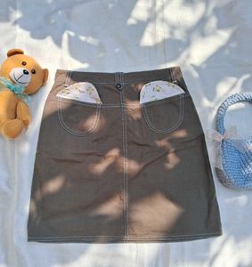Cargo Brown Mini Skirt