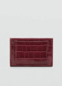 Mango Red Croc Wallet