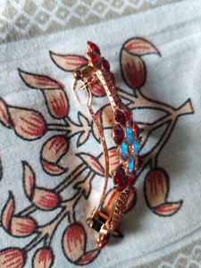 Red Rhinestone Hair Clip