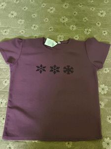 Purple Snowflake Tee