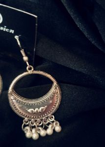 Silver Tone Dangle Earrings