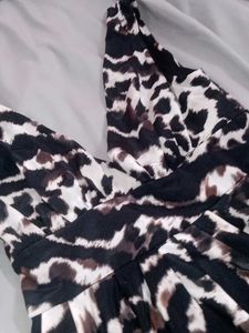 Animal Print Halter Dress