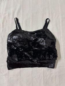 Designer Sequins Blouse (Black)