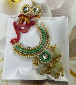 Laddu Gopal Krishna Necklaces With Earrings