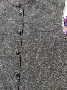 Charcoal Nehru Jacket For Men - 3xl (46inch)