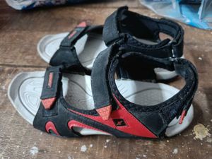 Stylish Red &amp; Black Sandals