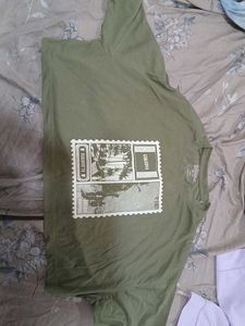 Olive Green Graphic Tee