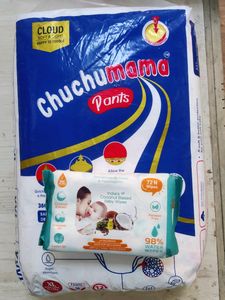 CHUCHU MAMA XL SIZE 50 UNIT PACK WITH WIPES