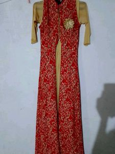 Red & Gold Kurta Set