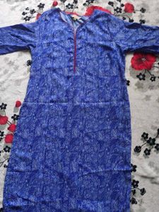 Blue Printed Kurta