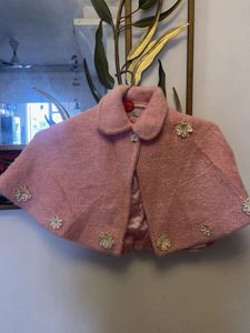 Vintage Pink Floral Ponchu