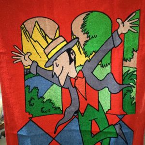 Kids Cartoon Towel Red