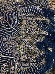 Gorgeous Navy Blue Lehenga Choli With Dupatta