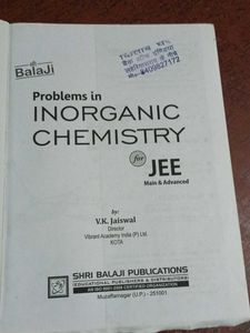Inorganic Chemistry JEE Book
