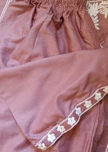 Mauve Embroidered Salwar Kameez Suit