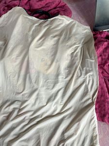 White T-shirt Dress Imported