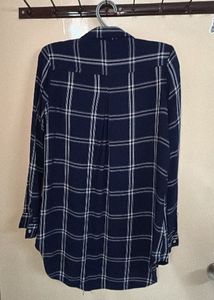 Blue Plaid Long Sleeve Shirt
