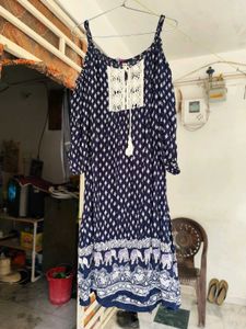 Jaipuri Print Dress For Women
