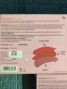 3 Myglamm Mini Lip Kit